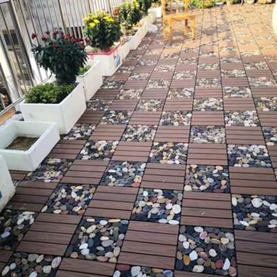 WPC diy tiles/Artificial grass diy tiles/Stone interlocking WPC diy Tiles (CE,FSC ,SGS)