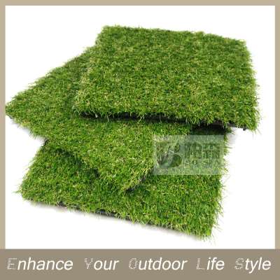 2016 new interlocking artificial grass tile