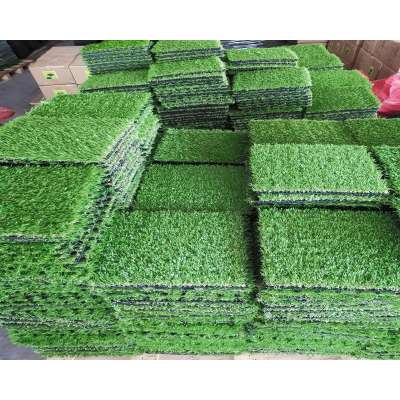 Automated Manufacturing Outdoor PE material garden artificial grass/decorative grass tiles